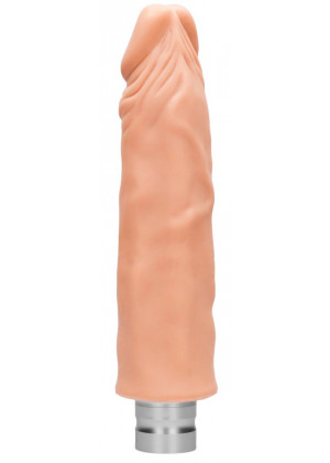 Телесный реалистичный вибратор Vibrating Dildo - 25 см.