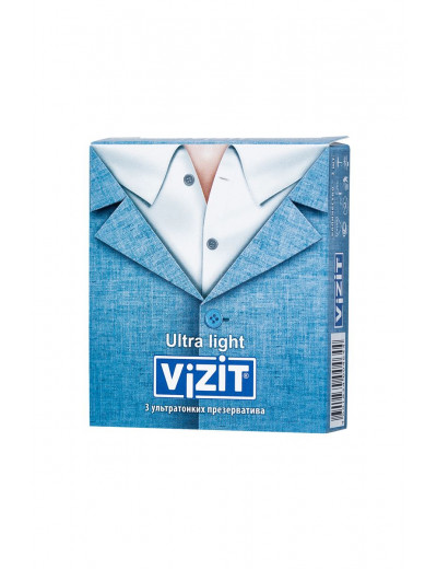 Ультратонкие презервативы VIZIT Ultra light - 3 шт.