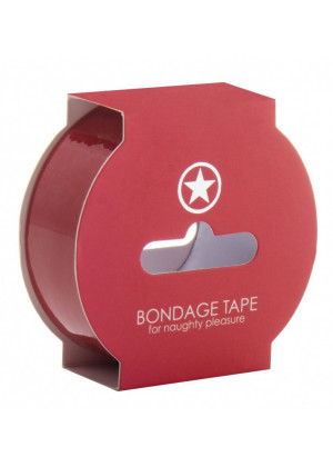 Красная лента Non Sticky Bondage Tape - 17,5 м.