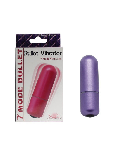 Фиолетовая вибропуля 7 Models Bullet - 5,7 см.