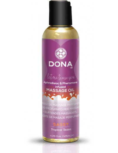 Массажное масло с феромонами DONA Sassy Tropical Tease - 110 мл.