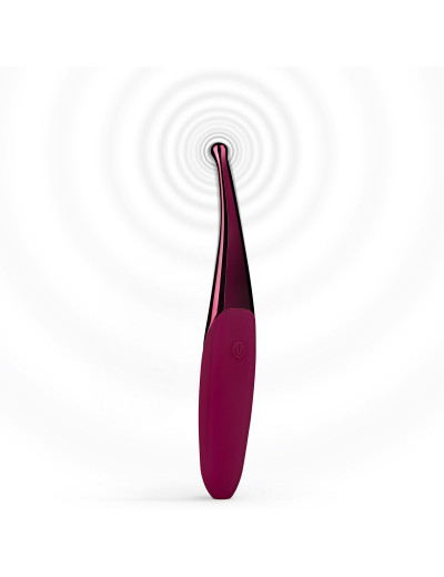 Фиолетовый точечный вибромассажер Senzi Vibrator - 14,7 см.