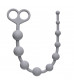 Серая анальная цепочка Orgasm Beads - 33,5 см.