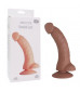 Коричневый фаллоимитатор SEDUCER Bended Lust - 18,5 см.
