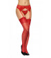 Гладкие чулки под пояс со швом сзади
