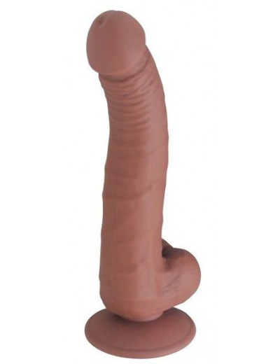 Коричневый фаллоимитатор SEDUCER  G  Dong - 21,5 см.