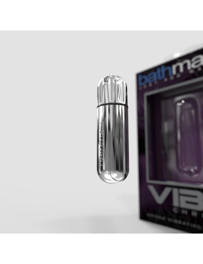 Серебристая перезаряжаемая вибропуля Bathmate Vibrating Bullet Vibe Chrome