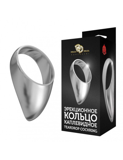 Большое каплевидное эрекционное кольцо TEARDROP COCKRING