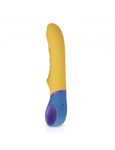 Желтый вибромассажер Tone G-Spot Vibrator - 23 см.