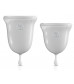 Набор из 2 прозрачных менструальных чаш Intimate Care Menstrual Cups