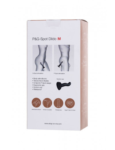 Черный стимулятор для пар P G-Spot Dildo Size XL - 19,8 см.