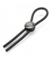 Тёмно-серое эрекционное кольцо с зажимом Again and Again Adjustable Cock Ring