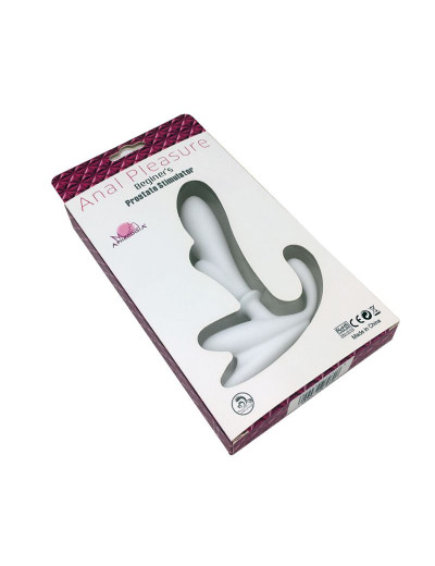 Розовый массажер простаты Anal Pleasure Beginers Prostate Stimulator - 14 см.