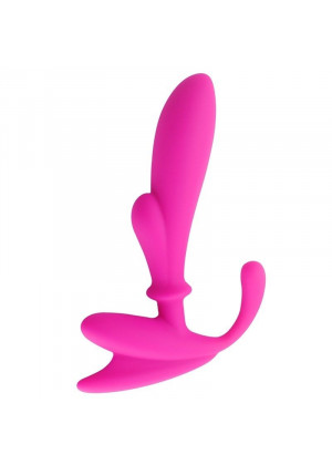 Розовый массажер простаты Anal Pleasure Beginers Prostate Stimulator - 14 см.