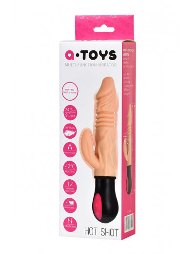 Реалистичный вибратор A-Toys с функцией Up-Down - 24,2 см.