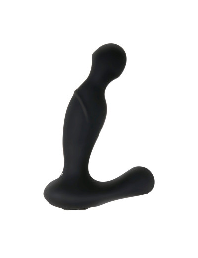 Черный вибростимулятор простаты Adam s Rotating P-spot Massager - 14,2 см.