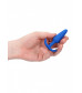 Синяя анальная пробка для ношения Slim Butt Plug - 8,3 см.