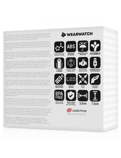 Зеленое виброяйцо с белым пультом-часами Wearwatch Egg Wireless Watchme