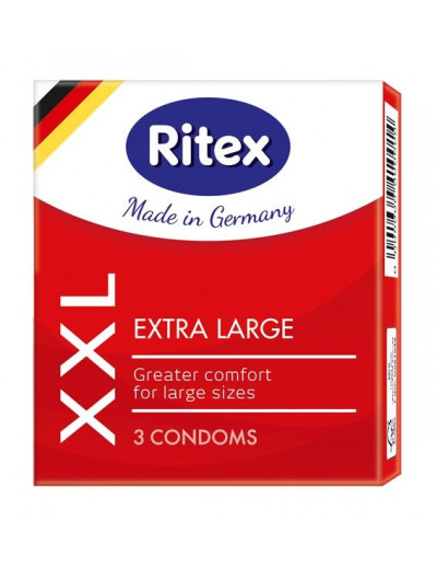 Презервативы увеличенного размера RITEX XXL - 3 шт.