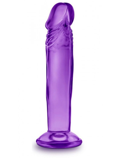 Фиолетовый анальный фаллоимитатор Sweet N Small 6 Inch Dildo With Suction Cup - 16,5 см.
