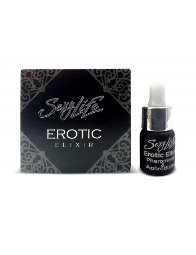 Эфирное масло-афродизиак с феромонами Sexy Life Erotic Elixir унисекс - 5 мл.