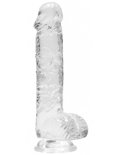 Прозрачный фаллоимитатор Realrock Crystal Clear 8 inch - 21 см.