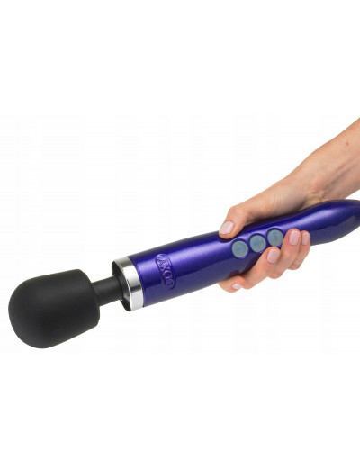 Фиолетовый вибратор Doxy Die Cast Wand Massager - 34 см.