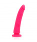 Розовый фаллоимитатор из силикона Delta Сlub Toys Dong Pink Silicone - 20 см.