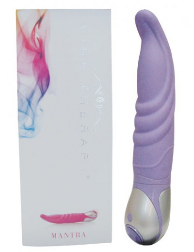 Фиолетовый вибратор Mantra из серии VIBE THERAPY - 19 см.
