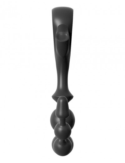 Черная анальная цепочка EZ-Grip Beads - 29,2 см.