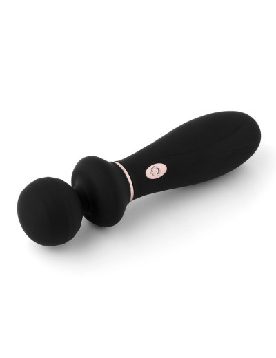 Черный вибратор So Divine Relax Portable Massage Wand - 24 см.