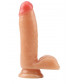 Телесный фаллоимитатор Bedi Dildo - 17 см.