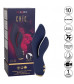 Синий вибромассажер-кролик Chi­c Lilac - 17,75 см.