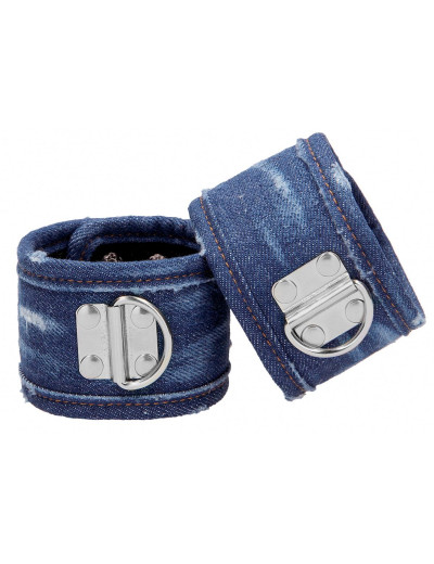 Синие джинсовые наручники Roughend Denim Style