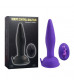 Фиолетовый анальный вибростимулятор Remote Control Anal Plug - 17,5 см.