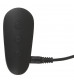 Черная анальная втулка с вибрацией и электростимуляцией Vibrating E-Stim Butt Plug - 9,2 см.