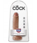 Фаллоимитатор-мулат с мошонкой 7  Cock with Balls - 19,4 см.