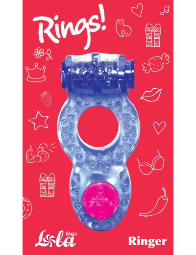 Фиолетовое эрекционное кольцо Rings Ringer