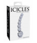 Прозрачный стеклянный стимулятор Icicles №66 - 12 см.