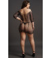 Мини-платье Duo Net Sleeved Mini Dress