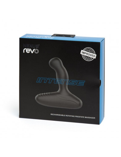 Чёрный массажер простаты NEXUS REVO INTENSE 2.0 с вращающейся головкой