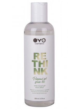 Увлажняющий гель на водной основе с согревающим эффектом OYO Personal Gel Green Tea - 200 мл.
