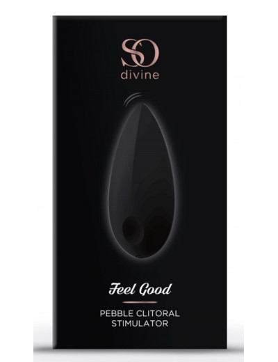 Черный вибромассажер Feel Good Pebble Vibrator