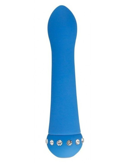 Голубой вибратор SPARKLE SUCCUBI  BLISS CARESSING VIBE - 14,2 см.