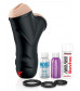 Мастурбатор в колбе с двумя тоннелями Double Penetration Vibrating Stroker