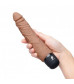 Кофейный вибратор-реалистик 7  Realistic Vibrator - 20 см.