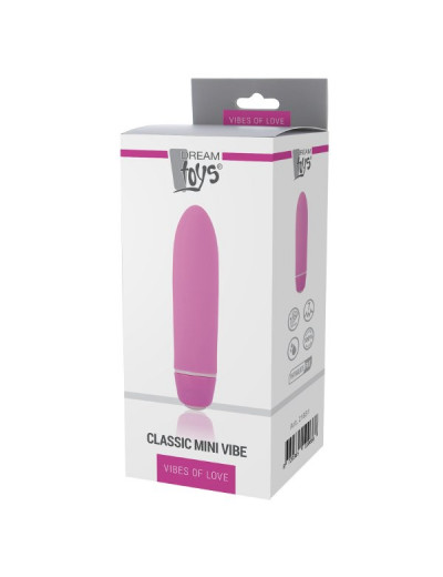 Розовый мини-вибратор Classic Mini Vibe - 12,5 см.