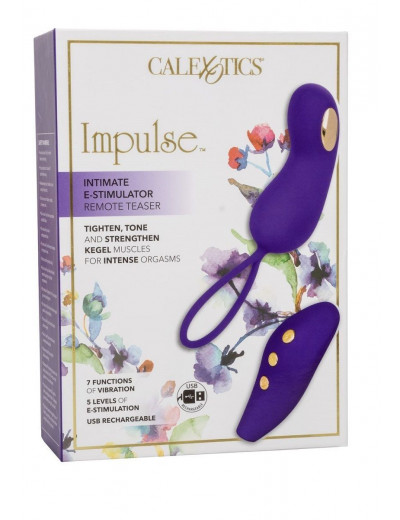 Фиолетовый вибротренажёр Кегеля с электростимуляцией Intimate E-Stimulator Remote Teaser