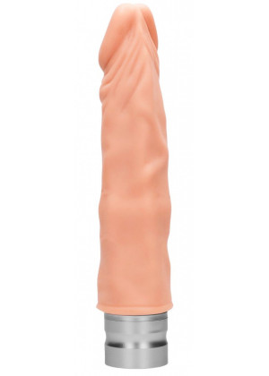 Телесный вибратор-реалистик Vibrating Dildo - 19,5 см.