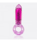 Фиолетовое эрекционное кольцо с вибрацией и пальчиком OYEAH PURPLE